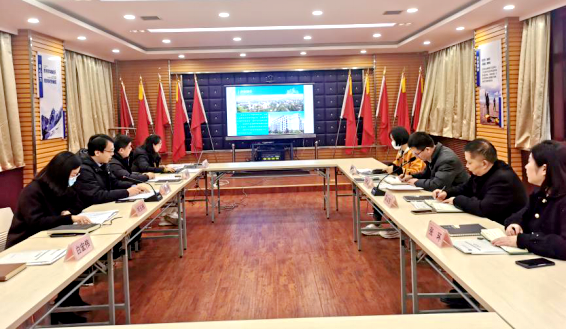 省国资委宣传处领导检查验收陕西地矿区研院文明单位创建工作